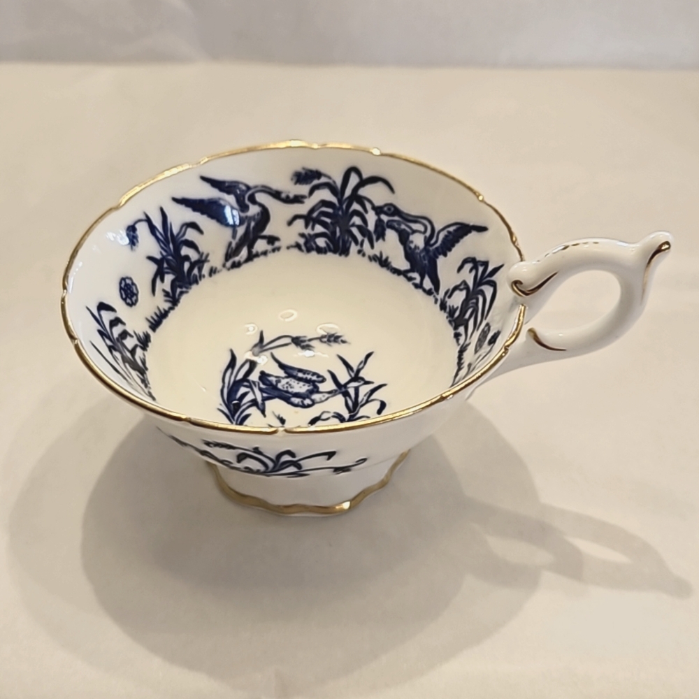 Cup ONLY - Vintage Coalport blue geese pattern #9238.